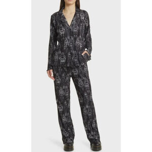 Dressed In Lala Women's Interstellar Astronauts Shirt & Pants Plissé Set-Size S